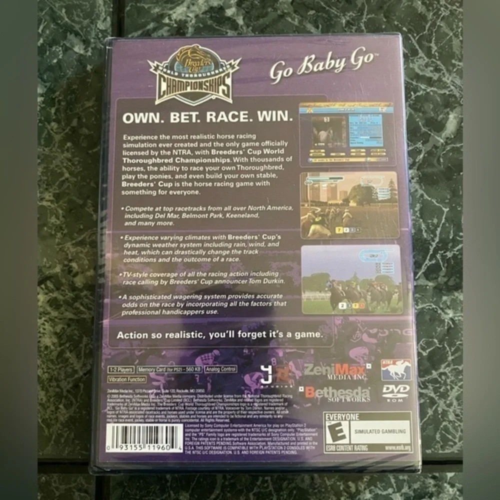 Breeders’‎ Cup World Thoroughbred Championships Playstation 2 NEW